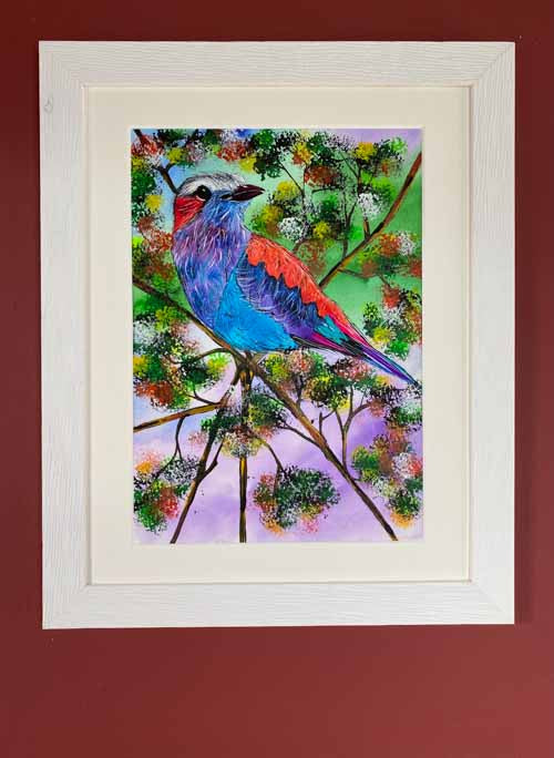 A little bird told me - original (framed) / prints available (SOLD)