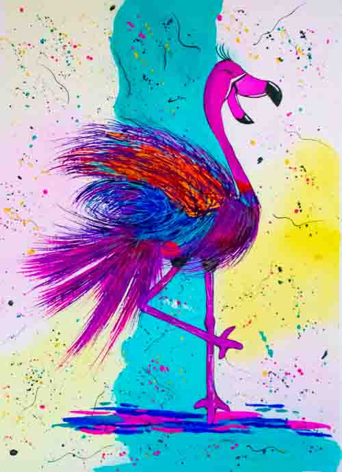 A right old big mouth - original (framed) / prints available (SOLD)