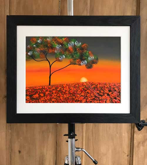 A bright and beautiful future - original (framed) / prints available (SOLD)