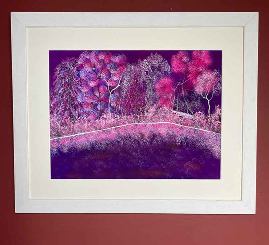 All shades of pink - original (framed) / prints available