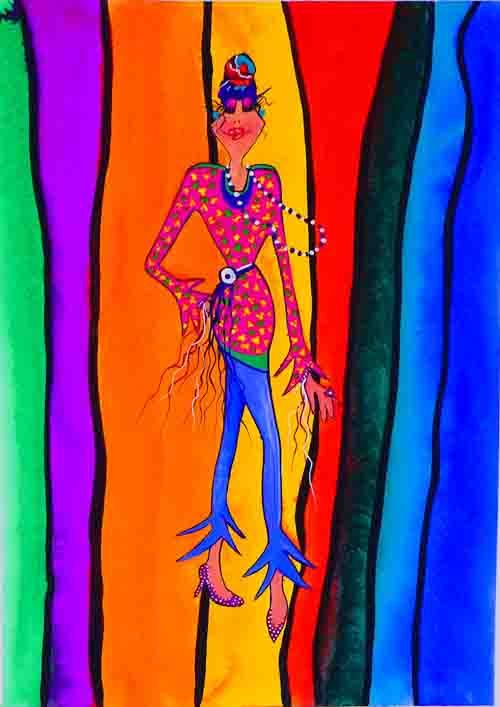 All dressed up with nowhere to go - original (framed) / prints available