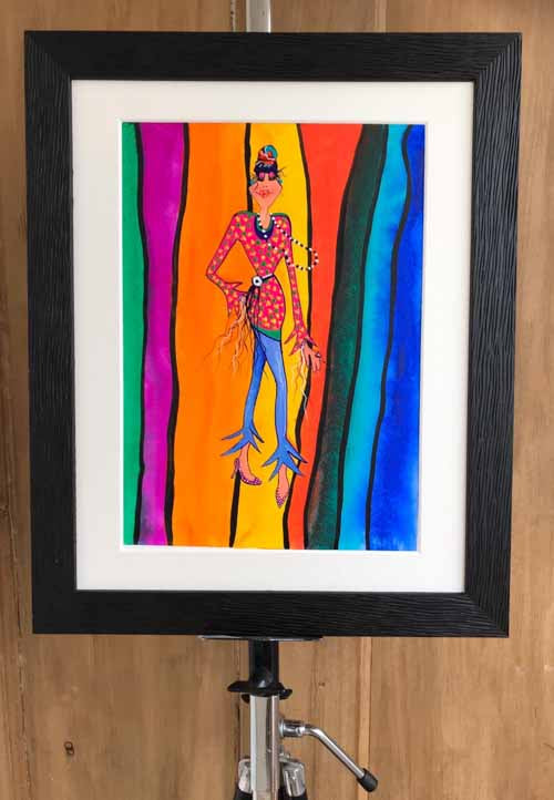 All dressed up with nowhere to go - original (framed) / prints available