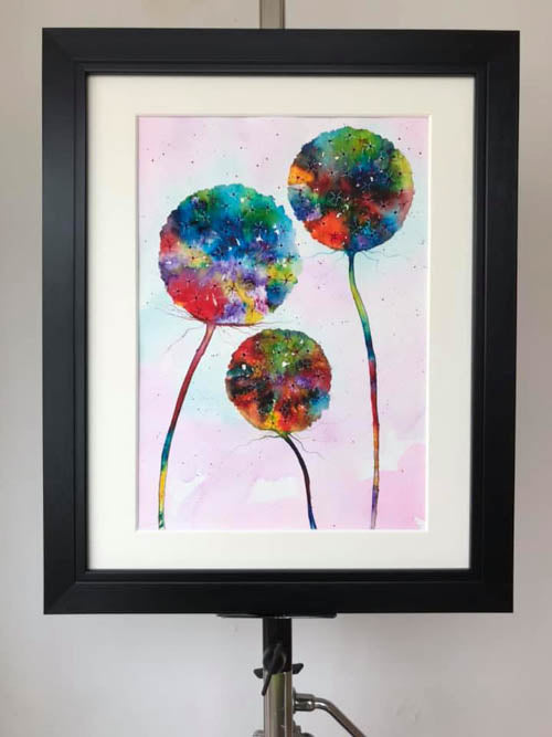 Alliums - original (framed) / prints available (SOLD)