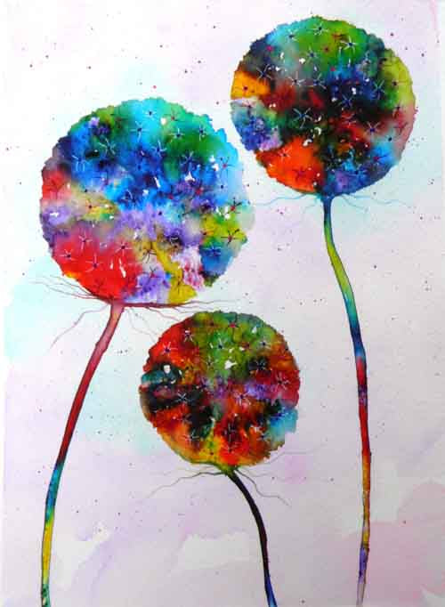 Alliums - original (framed) / prints available (SOLD)