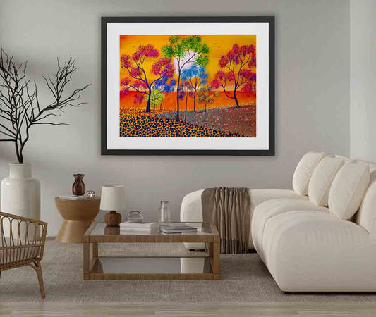 Autumn glow - original (framed) / prints available
