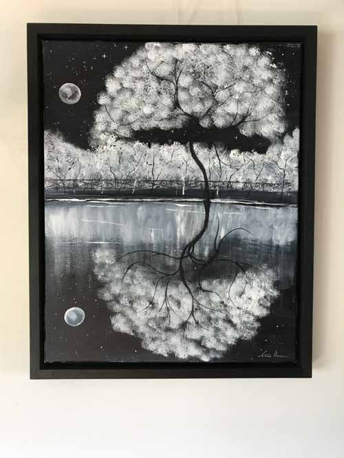 Beneath the starry sky - original boxed canvas