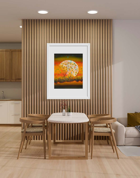 Blossom moon  - original (framed) / prints available