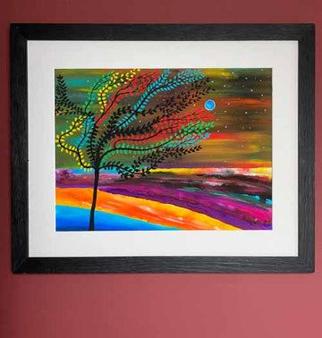 Blue planet -  original (framed) / prints available (SOLD)