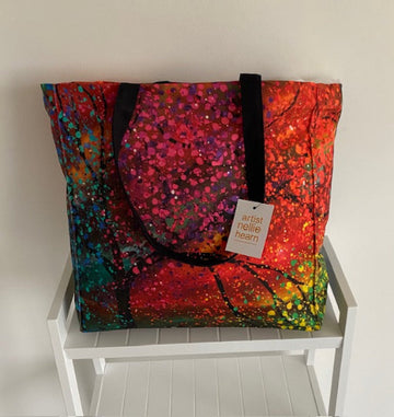 Box Bag - Featuring the design The Rainbow Tree