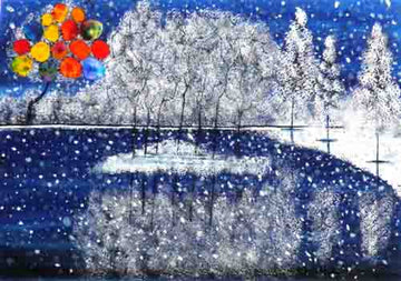 Captures of snow - original (framed) / prints available (HALF PRICE)