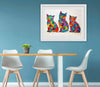 Cat love - original (framed) / prints available (SOLD)