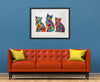 Cat love - original (framed) / prints available (SOLD)
