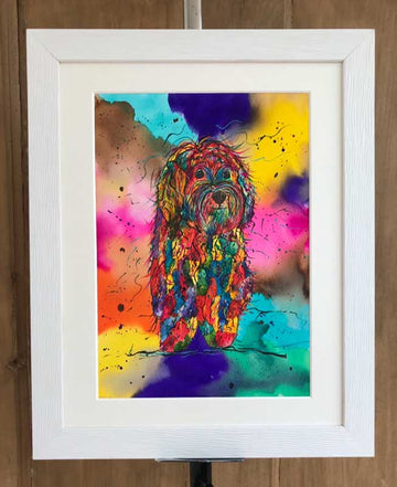 Cocka Poodle Doo - original (framed) / prints available (SOLD)