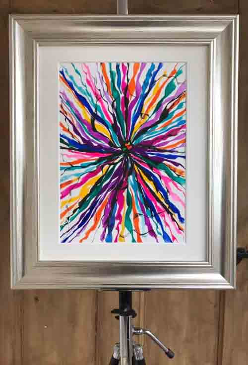 Colour up your life - original (framed) (SOLD)