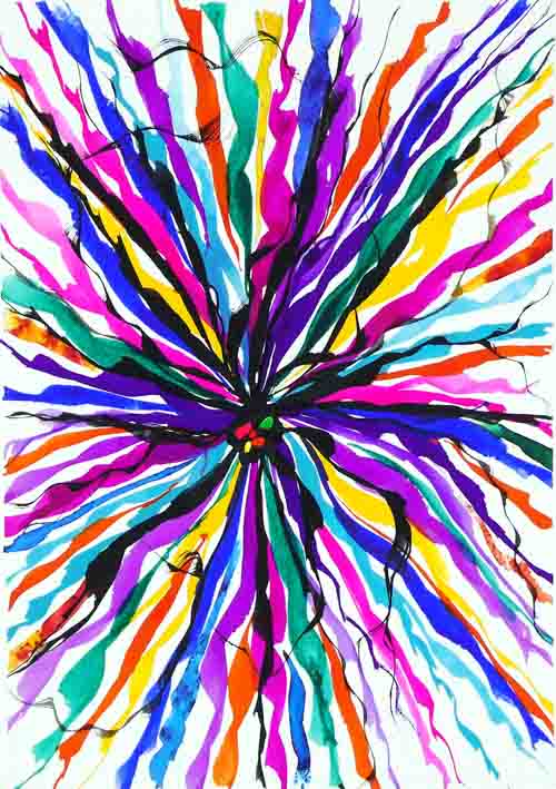 Colour up your life - original (framed) (SOLD)