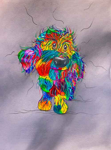 Cute and crazy - original (framed) / prints available (SOLD)