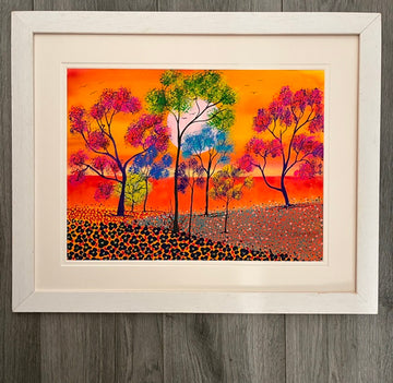 Autumn glow - original (framed) / prints available