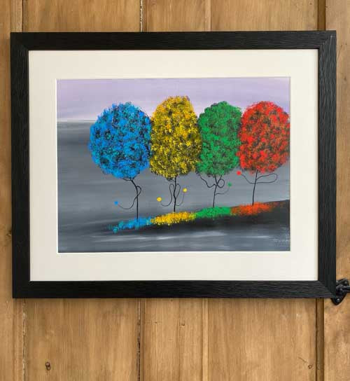 Everything starts from something- original (framed) / prints available (SOLD)