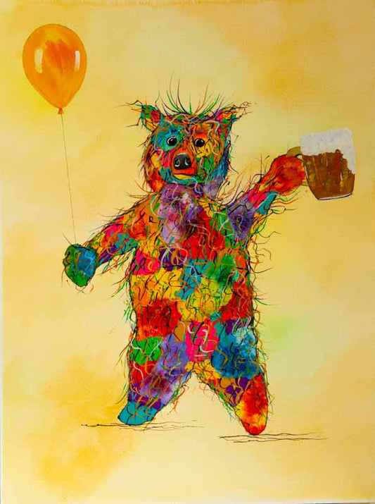 Fancy a bear? - original (framed) / prints available (SOLD)