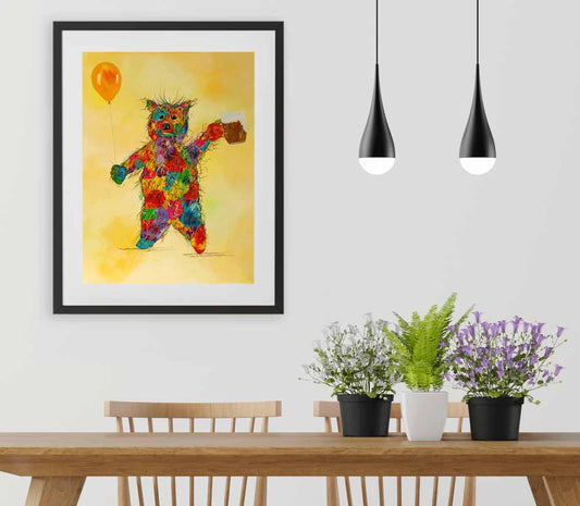 Fancy a bear? - original (framed) / prints available (SOLD)