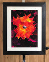 Flaming beauty - original (framed) / prints available (SOLD)