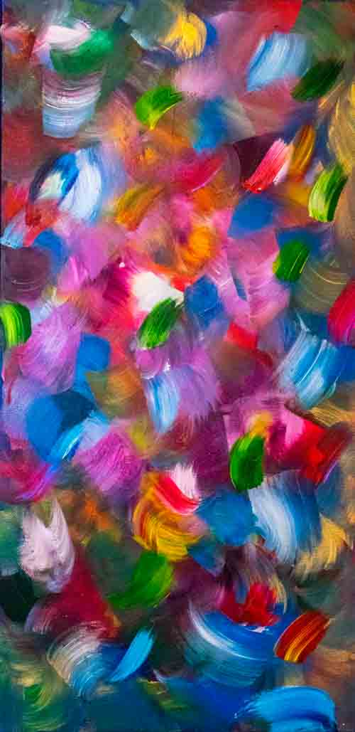 Flash - acrylic on a box canvas