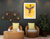 Happy Flappy - original (framed) / prints available (SOLD)