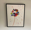 Make a wish - Boxed cotton canvas in black floating frame