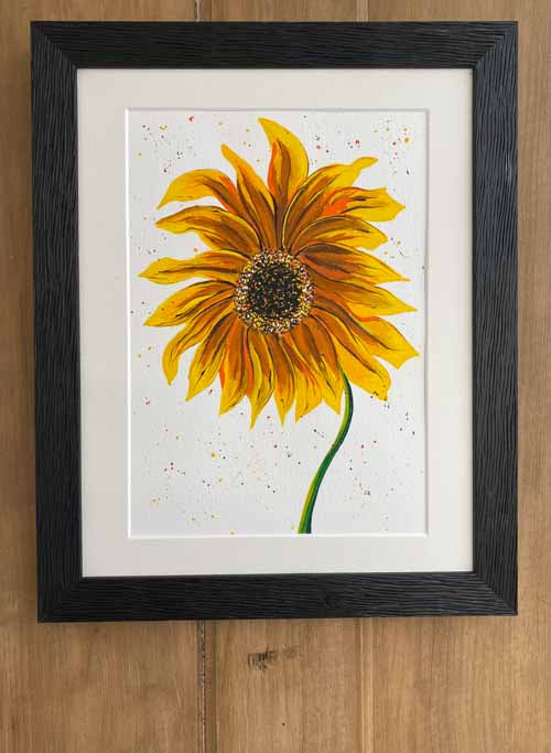 I’m here, I'm happy - original (framed) / prints available (SOLD)