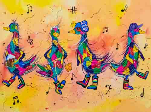 It's the duck dance - limited edition