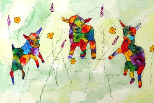 Just kidding around - original (framed) / prints available.