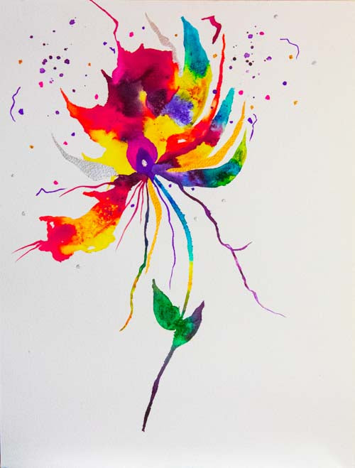 Live simply, bloom wildly - original (framed) / prints available (SOLD)