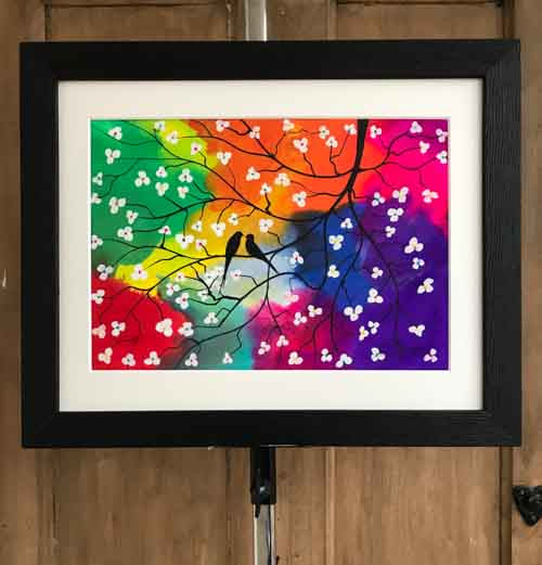 Lovers - original (framed) / prints available (SOLD)