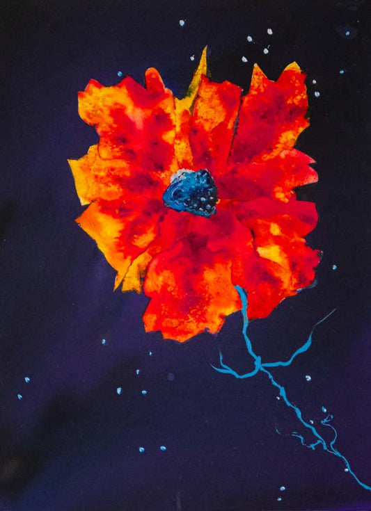 Midnight blue - original (framed) / prints available