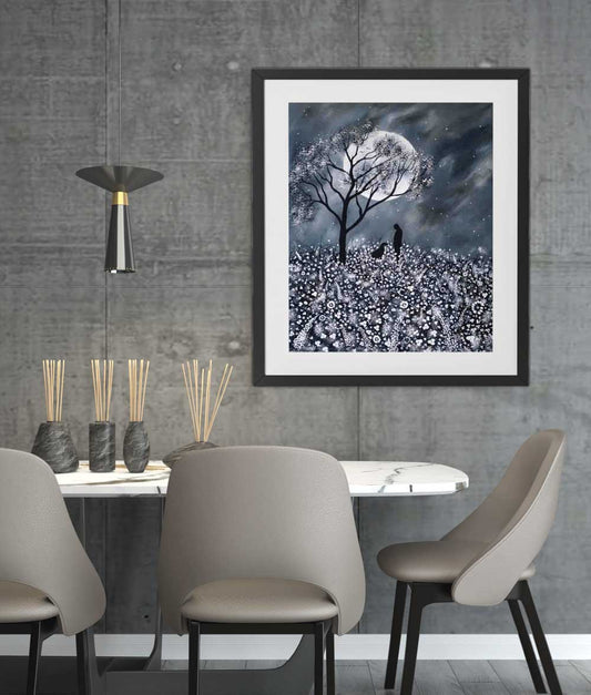 My best friend- original (framed) / prints available