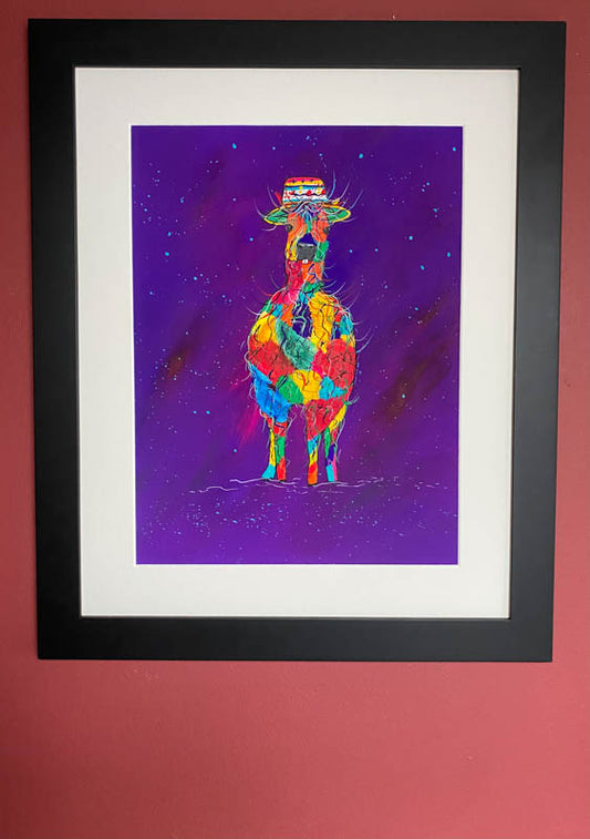 No drama Llama  - original (framed) limited edition prints available (SOLD)