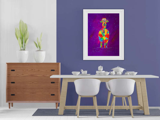 No drama Llama  - original (framed) limited edition prints available (SOLD)