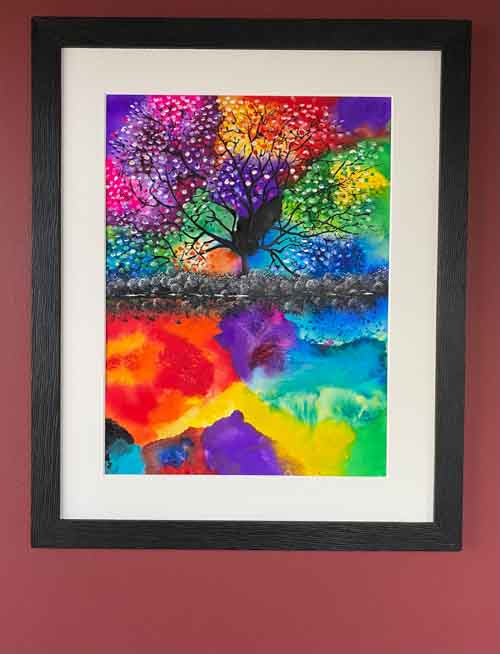 Oozing colour - original (framed)  / prints available