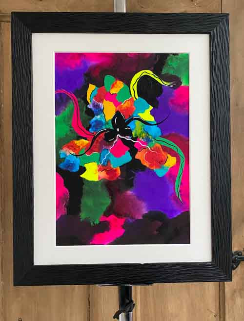 Orchid of hope - original (SOLD)  (framed) / prints available