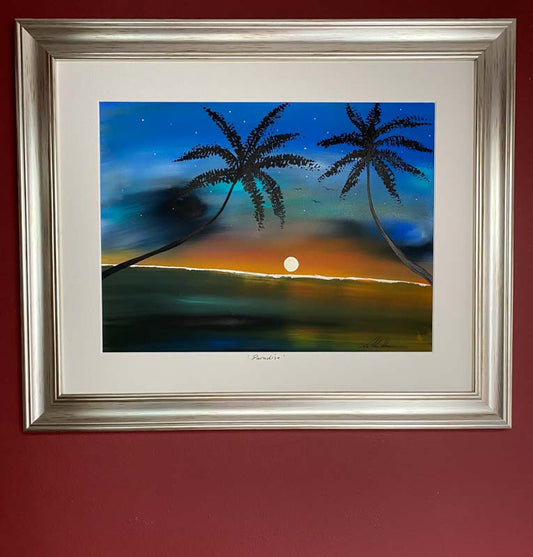 Paradise- original (framed) / prints available