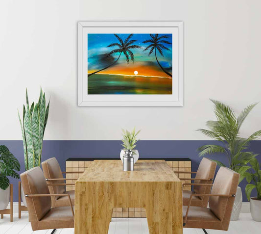 Paradise- original (framed) / prints available