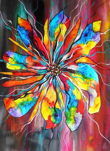 Rainbow daisy - limited edition