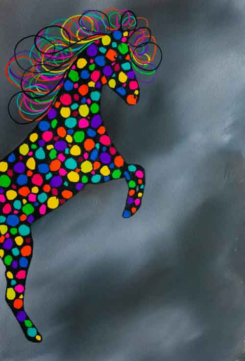 Rear up - original (framed) / prints available