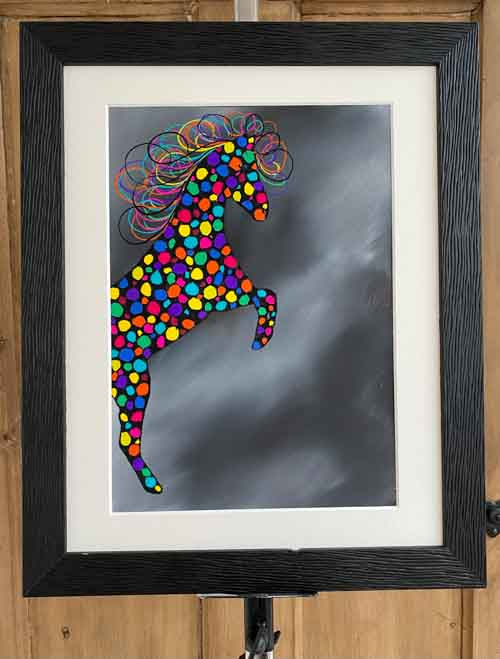 Rear up - original (framed) / prints available