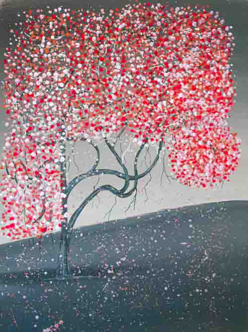 Shades of pink - original (framed) / prints available (SOLD)