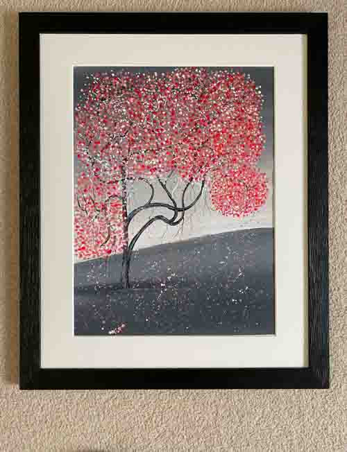Shades of pink - original (framed) / prints available (SOLD)