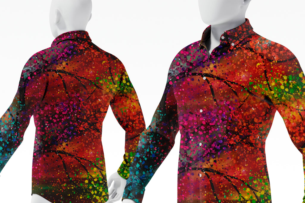 Unisex long sleeve shirt - Design - The rainbow tree