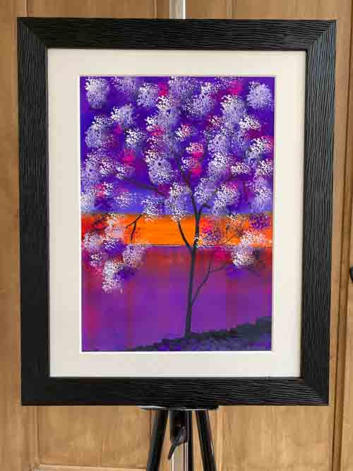 Splash of orange - original (framed) / prints available