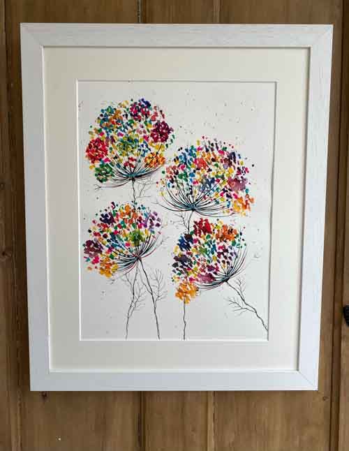 There’s beauty in wildflowers - original (framed) / prints available (SOLD)