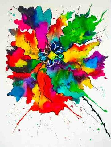 Weave of colour - original (framed) / prints available (SOLD)